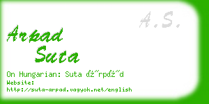 arpad suta business card